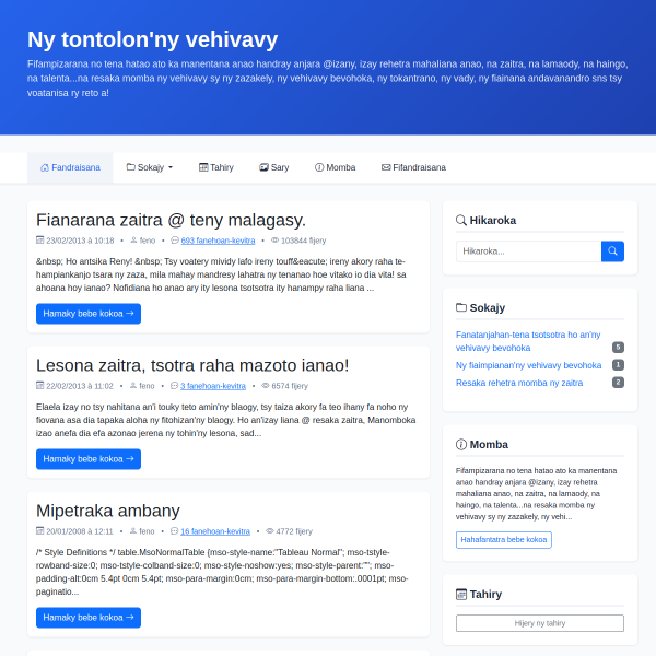 Ny tontolon'ny vehivavy